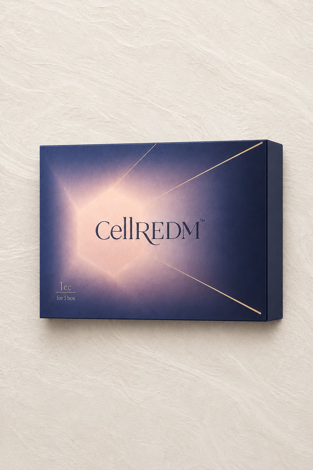 CellREDM product box on hanji background
