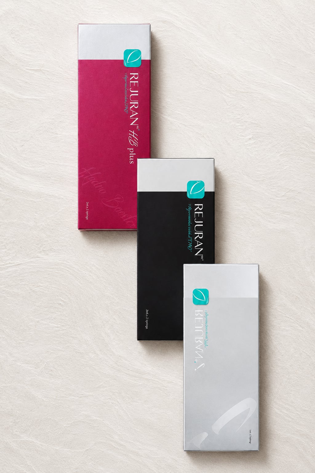 Rejuran filler product boxes